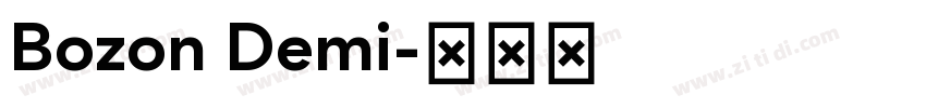Bozon Demi字体转换